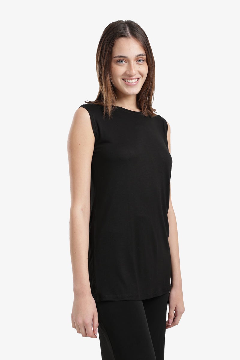 Carina Slim Fit Sleeveless T-Shirt - Image 3